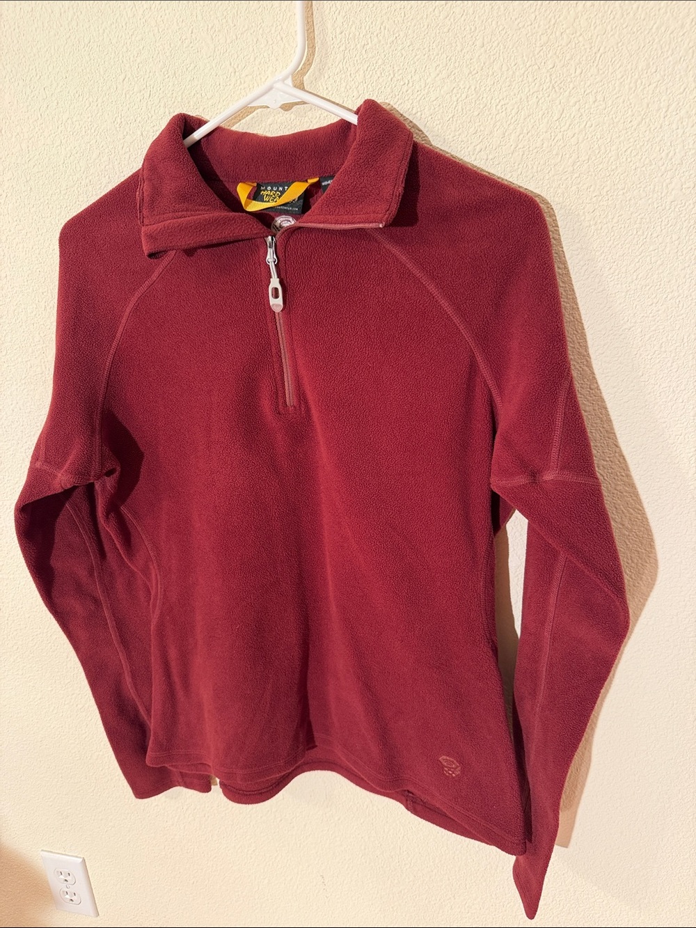 Mountain Hardwear Women’s Half-Zip Fleece Pullover in Burgundy